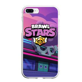 Чехол для iPhone 7Plus/8 Plus матовый с принтом Brawl Stars в Петрозаводске, Силикон | Область печати: задняя сторона чехла, без боковых панелей | brawl | bs | fails | leon | stars | supercell | tick | бой | босс | бравл | броубол | бс | герои | драка | звезд | осада | сейф | старс | цель