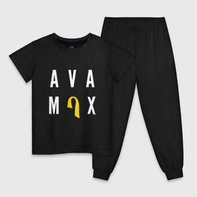 Детская пижама хлопок с принтом AVA MAX в Петрозаводске, 100% хлопок |  брюки и футболка прямого кроя, без карманов, на брюках мягкая резинка на поясе и по низу штанин
 | ava max | so am i. | sweet but psycho | ава макс