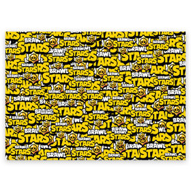 Поздравительная открытка с принтом Brawl Stars в Петрозаводске, 100% бумага | плотность бумаги 280 г/м2, матовая, на обратной стороне линовка и место для марки
 | brawl | bs | fails | leon | stars | supercell | tick | бой | босс | бравл | броубол | бс | герои | драка | звезд | осада | сейф | старс | цель