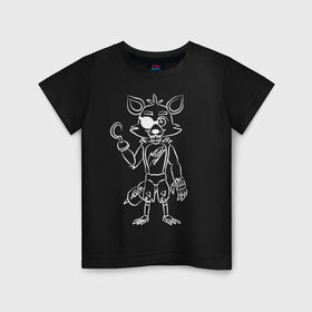 Детская футболка хлопок с принтом Five Nights at Freddy в Петрозаводске, 100% хлопок | круглый вырез горловины, полуприлегающий силуэт, длина до линии бедер | 