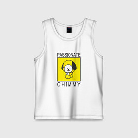 Детская майка хлопок с принтом PASSIONATE CHIMMY [BTS] в Петрозаводске,  |  | Тематика изображения на принте: bangtan | bighit | boy | chimmy | fake love | j hope | jimin | jin | jungkook | korea | kpop | live | luv | mic drop | rm | suga | v | with | бтс | кей | поп