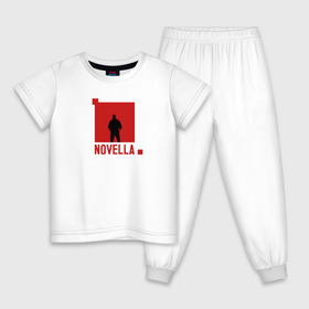 Детская пижама хлопок с принтом Novella в Петрозаводске, 100% хлопок |  брюки и футболка прямого кроя, без карманов, на брюках мягкая резинка на поясе и по низу штанин
 | ivan valeev | novella | иван валеев | непростая | певец