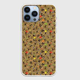 Чехол для iPhone 13 Pro Max с принтом STRANGER THINGS PATTERN в Петрозаводске,  |  | stranger 2 | stranger 3 | stranger things 3 | things 2 | things 3 | очень странные дела | очень странные дела 3. | очень странный дело