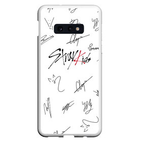 Чехол для Samsung S10E с принтом STRAY KIDS АВТОГРАФЫ в Петрозаводске, Силикон | Область печати: задняя сторона чехла, без боковых панелей | Тематика изображения на принте: бан чан | ли ноу | стрей кидс | стрэй кидс. | сынмин | уджин | феликс | хан | хёнджин | чанбин