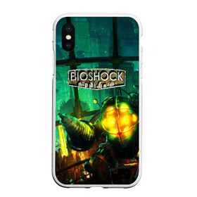 Чехол для iPhone XS Max матовый с принтом BIOSHOCK в Петрозаводске, Силикон | Область печати: задняя сторона чехла, без боковых панелей | bioshock | bioshock infinite | биошок | букер | элизабет