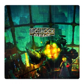 Магнитный плакат 3Х3 с принтом BIOSHOCK в Петрозаводске, Полимерный материал с магнитным слоем | 9 деталей размером 9*9 см | bioshock | bioshock infinite | биошок | букер | элизабет