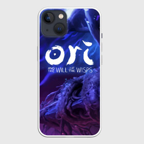 Чехол для iPhone 13 с принтом Ori and the Will of the Wisps в Петрозаводске,  |  | Тематика изображения на принте: blind | forest | game | games | gumo | kuro | naru | nibel | ori | owl | will | wisps | воля | гумо | игра | игры | куро | лес | нару | нибель | огней | ори | платформер | слепой | совенок