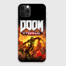 Чехол для iPhone 12 Pro с принтом DOOM Eternal в Петрозаводске, силикон | область печати: задняя сторона чехла, без боковых панелей | 2019 | bethesda | demon | doom | eternal | ethernal | game | games | logo | monster | runes | демон | дум | дуум | етернал | игра | игры | какодемон | кровь | лого | логотип | монстр | монстры | руны | символ | этернал