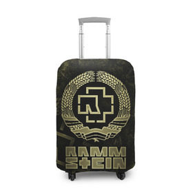Чехол для чемодана 3D с принтом Rammstein в Петрозаводске, 86% полиэфир, 14% спандекс | двустороннее нанесение принта, прорези для ручек и колес | lindemann | rammstain | rammstein | rammstein 2019 | ramstein | группы | метал | музыка | рок | тилль линдеманн