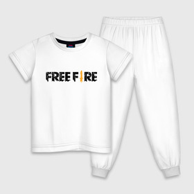 Детская пижама хлопок с принтом Free Fire в Петрозаводске, 100% хлопок |  брюки и футболка прямого кроя, без карманов, на брюках мягкая резинка на поясе и по низу штанин
 | battlegrounds | fire | free | garena | гарена | фаер | фри