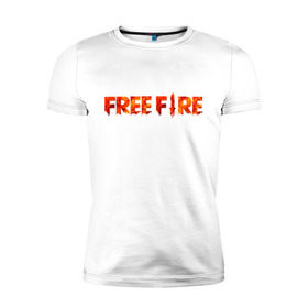 Мужская футболка премиум с принтом Free Fire в Петрозаводске, 92% хлопок, 8% лайкра | приталенный силуэт, круглый вырез ворота, длина до линии бедра, короткий рукав | 