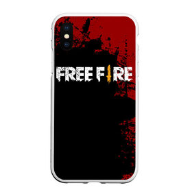 Чехол для iPhone XS Max матовый с принтом Free Fire в Петрозаводске, Силикон | Область печати: задняя сторона чехла, без боковых панелей | Тематика изображения на принте: battlegrounds | fire | free | garena | гарена | фаер | фри