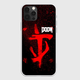 Чехол для iPhone 12 Pro с принтом DOOM в Петрозаводске, силикон | область печати: задняя сторона чехла, без боковых панелей | 2019 | bethesda | demon | doom | eternal | ethernal | game | games | logo | monster | runes | демон | дум | дуум | етернал | игра | игры | какодемон | кровь | лого | логотип | монстр | монстры | руны | символ | этернал