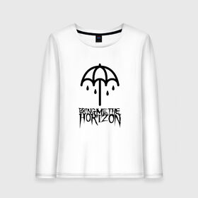 Женский лонгслив хлопок с принтом BRING ME THE HORIZON в Петрозаводске, 100% хлопок |  | bmth | bring me the horizon