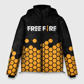 Мужская зимняя куртка 3D с принтом GARENA FREE FIRE в Петрозаводске, верх — 100% полиэстер; подкладка — 100% полиэстер; утеплитель — 100% полиэстер | длина ниже бедра, свободный силуэт Оверсайз. Есть воротник-стойка, отстегивающийся капюшон и ветрозащитная планка. 

Боковые карманы с листочкой на кнопках и внутренний карман на молнии. | Тематика изображения на принте: free fire | garena free fire | гарена 3 | гарена фри | гарена фри фаер | гарено. | игра garena