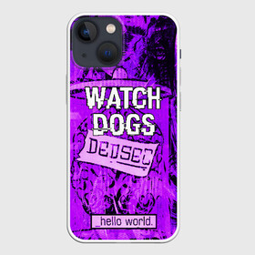 Чехол для iPhone 13 mini с принтом WATCH DOGS в Петрозаводске,  |  | ded sec | hacker | legion | watch dogs | watch dogs 2 | watch dogs legion | легион | хакер