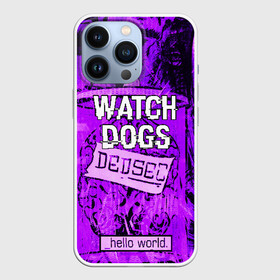 Чехол для iPhone 13 Pro с принтом WATCH DOGS в Петрозаводске,  |  | Тематика изображения на принте: ded sec | hacker | legion | watch dogs | watch dogs 2 | watch dogs legion | легион | хакер