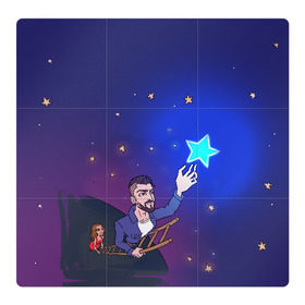 Магнитный плакат 3Х3 с принтом JONY Звезда в Петрозаводске, Полимерный материал с магнитным слоем | 9 деталей размером 9*9 см | Тематика изображения на принте: jony | звезда | лали | певец | тыменяпленила | янея