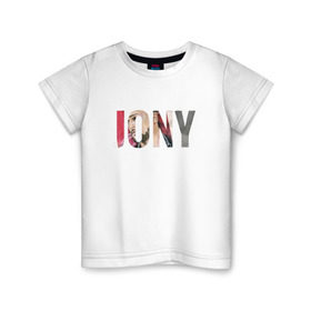 Детская футболка хлопок с принтом Jony Аллея в Петрозаводске, 100% хлопок | круглый вырез горловины, полуприлегающий силуэт, длина до линии бедер | jony | аллея | лали | певец | тыменяпленила | янея