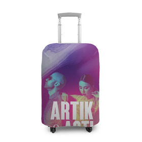 Чехол для чемодана 3D с принтом Asti & Artik в Петрозаводске, 86% полиэфир, 14% спандекс | двустороннее нанесение принта, прорези для ручек и колес | 7 | astiartik | грустныйдэнс | невероятно | неделимы | подгипнозом