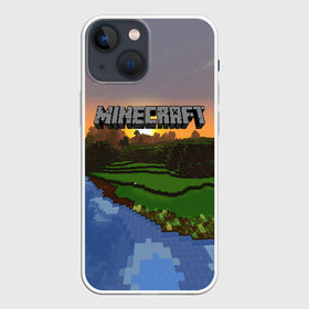 Чехол для iPhone 13 mini с принтом MINECRAFT в Петрозаводске,  |  | craft | creeper | dungeon | dungeons | earth | game | logo | mine | minecraft | mobile | online | дунгеонс | земля | зомбиы | игра | крипер | лого | майкрафт | майнкрафт | мобайл | онлайн | подземелье | подземелья