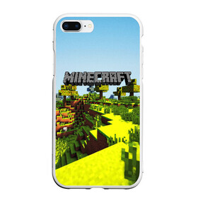 Чехол для iPhone 7Plus/8 Plus матовый с принтом MINECRAFT в Петрозаводске, Силикон | Область печати: задняя сторона чехла, без боковых панелей | craft | creeper | dungeon | dungeons | earth | game | logo | mine | minecraft | mobile | online | дунгеонс | земля | зомбиы | игра | крипер | лого | майкрафт | майнкрафт | мобайл | онлайн | подземелье | подземелья