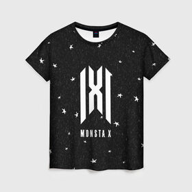 Женская футболка 3D с принтом MONSTA X в Петрозаводске, 100% полиэфир ( синтетическое хлопкоподобное полотно) | прямой крой, круглый вырез горловины, длина до линии бедер | i.m. | jooheon | kihyun | minhyuk | monsta x | shownu | wonho | монст х | монста х