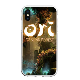 Чехол для iPhone XS Max матовый с принтом Ori and the Blind Forest в Петрозаводске, Силикон | Область печати: задняя сторона чехла, без боковых панелей | blind forest | ori | sein | белка | гумо | кошка | куро | лиса | нару | непроглядный лес | ори | платформер | птенец | сейн | сова