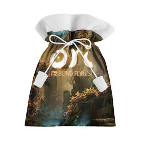 Подарочный 3D мешок с принтом Ori and the Blind Forest в Петрозаводске, 100% полиэстер | Размер: 29*39 см | blind forest | ori | sein | белка | гумо | кошка | куро | лиса | нару | непроглядный лес | ори | платформер | птенец | сейн | сова