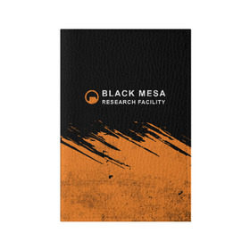 Обложка для паспорта матовая кожа с принтом BLACK MESA (Half-Life) в Петрозаводске, натуральная матовая кожа | размер 19,3 х 13,7 см; прозрачные пластиковые крепления | black | counter | csgo | freeman | gordon | half | half life | halflife | lambda | life | logo | mesa | portal | strike | xen | гордон | контр | лайф | лого | портал | символ | страйк | фримен | халф | халф лайф | халфлайф