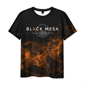Мужская футболка 3D с принтом HALF-LIFE - Black Mesa: XEN в Петрозаводске, 100% полиэфир | прямой крой, круглый вырез горловины, длина до линии бедер | black | counter | csgo | freeman | gordon | half | half life | halflife | lambda | life | logo | mesa | portal | strike | xen | гордон | контр | лайф | лого | портал | символ | страйк | фримен | халф | халф лайф | халфлайф