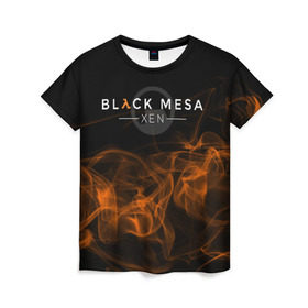 Женская футболка 3D с принтом HALF-LIFE - Black Mesa: XEN в Петрозаводске, 100% полиэфир ( синтетическое хлопкоподобное полотно) | прямой крой, круглый вырез горловины, длина до линии бедер | black | counter | csgo | freeman | gordon | half | half life | halflife | lambda | life | logo | mesa | portal | strike | xen | гордон | контр | лайф | лого | портал | символ | страйк | фримен | халф | халф лайф | халфлайф