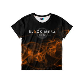 Детская футболка 3D с принтом HALF-LIFE - Black Mesa: XEN в Петрозаводске, 100% гипоаллергенный полиэфир | прямой крой, круглый вырез горловины, длина до линии бедер, чуть спущенное плечо, ткань немного тянется | black | counter | csgo | freeman | gordon | half | half life | halflife | lambda | life | logo | mesa | portal | strike | xen | гордон | контр | лайф | лого | портал | символ | страйк | фримен | халф | халф лайф | халфлайф