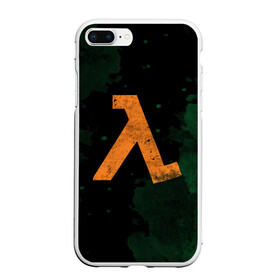 Чехол для iPhone 7Plus/8 Plus матовый с принтом HALF-LIFE - Lambda в Петрозаводске, Силикон | Область печати: задняя сторона чехла, без боковых панелей | black | counter | csgo | freeman | gordon | half | half life | halflife | lambda | life | logo | mesa | portal | strike | xen | гордон | контр | лайф | лого | портал | символ | страйк | фримен | халф | халф лайф | халфлайф