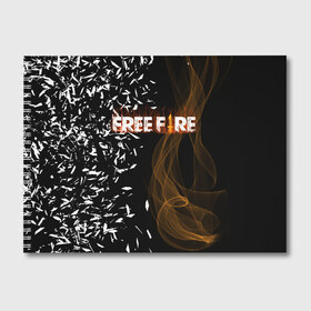 Альбом для рисования с принтом FREE FIRE в Петрозаводске, 100% бумага
 | матовая бумага, плотность 200 мг. | free fire | free fire pc | game | garena | mobile game | royale | trsffb | битва онлайн | гарена | игра | огонь | свободный огонь | фри фаер