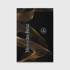 Обложка для паспорта матовая кожа с принтом Mercedes в Петрозаводске, натуральная матовая кожа | размер 19,3 х 13,7 см; прозрачные пластиковые крепления | Тематика изображения на принте: amg | mercedes | авто | автомобиль | иномарка | логотип | машина | мерседес | текстура