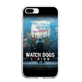 Чехол для iPhone 7Plus/8 Plus матовый с принтом WATCH DOGS LEGION в Петрозаводске, Силикон | Область печати: задняя сторона чехла, без боковых панелей | ded sec | fox | hacker | legion | watch dogs | watch dogs 2 | watch dogs legion | легион | хакер