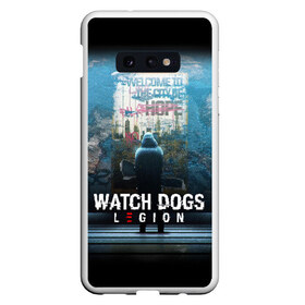 Чехол для Samsung S10E с принтом WATCH DOGS LEGION в Петрозаводске, Силикон | Область печати: задняя сторона чехла, без боковых панелей | ded sec | fox | hacker | legion | watch dogs | watch dogs 2 | watch dogs legion | легион | хакер