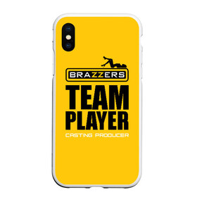 Чехол для iPhone XS Max матовый с принтом Brazzers Team player в Петрозаводске, Силикон | Область печати: задняя сторона чехла, без боковых панелей | adults | brazzers | casting | emblem | films | girl | inscription | logo | player | producer | silhouette | studio | team | девушка | игрок | кастинг | командный | логотип | надпись | продюсер | силуэт | студия | фильмы | эмблема