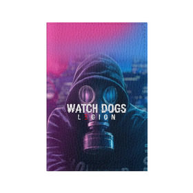 Обложка для паспорта матовая кожа с принтом WATCH DOGS LEGION в Петрозаводске, натуральная матовая кожа | размер 19,3 х 13,7 см; прозрачные пластиковые крепления | ded sec | fox | hacker | legion | watch dogs | watch dogs 2 | watch dogs legion | легион | хакер