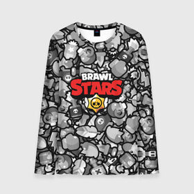 Мужской лонгслив 3D с принтом BRAWL STARS в Петрозаводске, 100% полиэстер | длинные рукава, круглый вырез горловины, полуприлегающий силуэт | android | brawl stars | colt | crow | games | leon | penny | poco. | shelly | spike | wanted | брав | бравл старс | звезды | игры | мобильные игры | старс