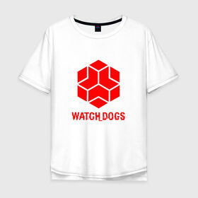 Мужская футболка хлопок Oversize с принтом WATCH DOGS в Петрозаводске, 100% хлопок | свободный крой, круглый ворот, “спинка” длиннее передней части | ded sec | hacker | legion | watch dogs | watch dogs 2 | watch dogs legion | легион | хакер