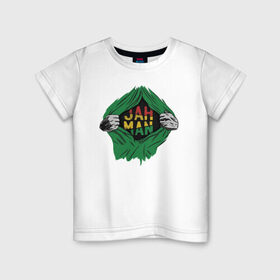 Детская футболка хлопок с принтом Регги в Петрозаводске, 100% хлопок | круглый вырез горловины, полуприлегающий силуэт, длина до линии бедер | bob marley | chillin | rasta | reggae | боб | боб марли | марли | раста | растаман | регги