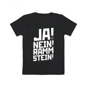 Детская футболка хлопок с принтом RAMMSTEIN (НА СПИНЕ) в Петрозаводске, 100% хлопок | круглый вырез горловины, полуприлегающий силуэт, длина до линии бедер | rammstein | рамштайн