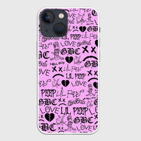 Чехол для iPhone 13 mini с принтом LIL PEEP LOGOBOMBING в Петрозаводске,  |  | awful things | hell boy | lil peep | lil prince | клауд | клауд рэп | лил пип | пееп. | пост эмо | реп | репер | рэп | рэпер | трэп | хип хоп | эмо трэп