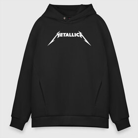 Мужское худи Oversize хлопок с принтом METALLICA в Петрозаводске, френч-терри — 70% хлопок, 30% полиэстер. Мягкий теплый начес внутри —100% хлопок | боковые карманы, эластичные манжеты и нижняя кромка, капюшон на магнитной кнопке | metallica | metallica logo | rock | метал группа | металл | металлика логотип | музыка | рок | трэш метал | хеви метал