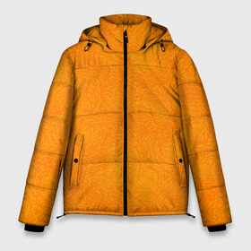 Мужская зимняя куртка 3D с принтом Апельсин в Петрозаводске, верх — 100% полиэстер; подкладка — 100% полиэстер; утеплитель — 100% полиэстер | длина ниже бедра, свободный силуэт Оверсайз. Есть воротник-стойка, отстегивающийся капюшон и ветрозащитная планка. 

Боковые карманы с листочкой на кнопках и внутренний карман на молнии. | Тематика изображения на принте: fruit | orange | texture | апельсин | еда | кожура | кожура фруктов | текстура | фрукт | фрукты | ягода | ягоды