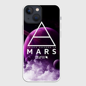 Чехол для iPhone 13 mini с принтом 30 SECONDS TO MARS в Петрозаводске,  |  | 30 seconds to mars | 30 секунд до марса | джаред лето