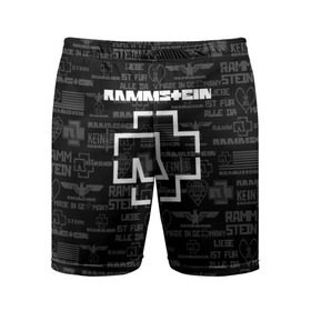 Мужские шорты спортивные с принтом RAMMSTEIN в Петрозаводске,  |  | metallica | rammstein | rock | металл | музыка | раммштайн | рок