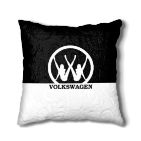 Подушка 3D с принтом Volkswagen в Петрозаводске, наволочка – 100% полиэстер, наполнитель – холлофайбер (легкий наполнитель, не вызывает аллергию). | состоит из подушки и наволочки. Наволочка на молнии, легко снимается для стирки | brand | car | german | girls | logo | silhouette | volkswagen | автомобиль | девушки | логотип | марка | немецкий | силуэт